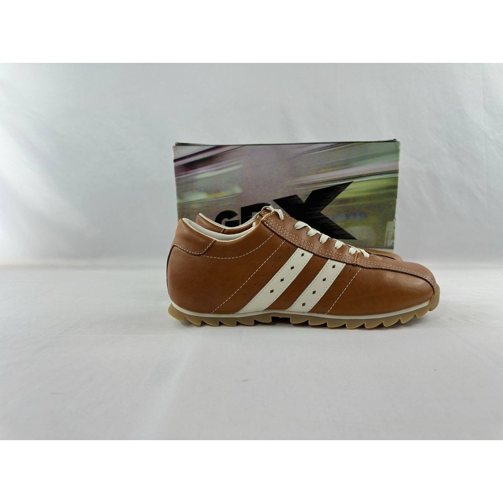 Vintage Y2K GBX Juice Leather Casual Shoes Brown Men's Size 12